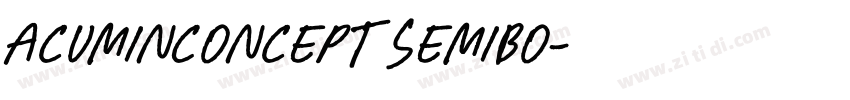 AcuminConcept Semibo字体转换